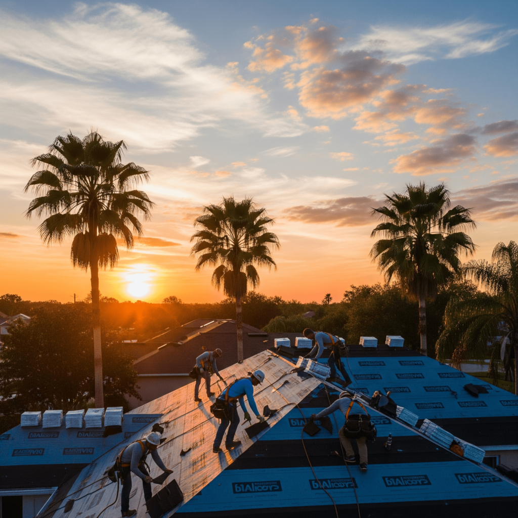 Roofing Valrico asphalt shingle roof repair after storm damage